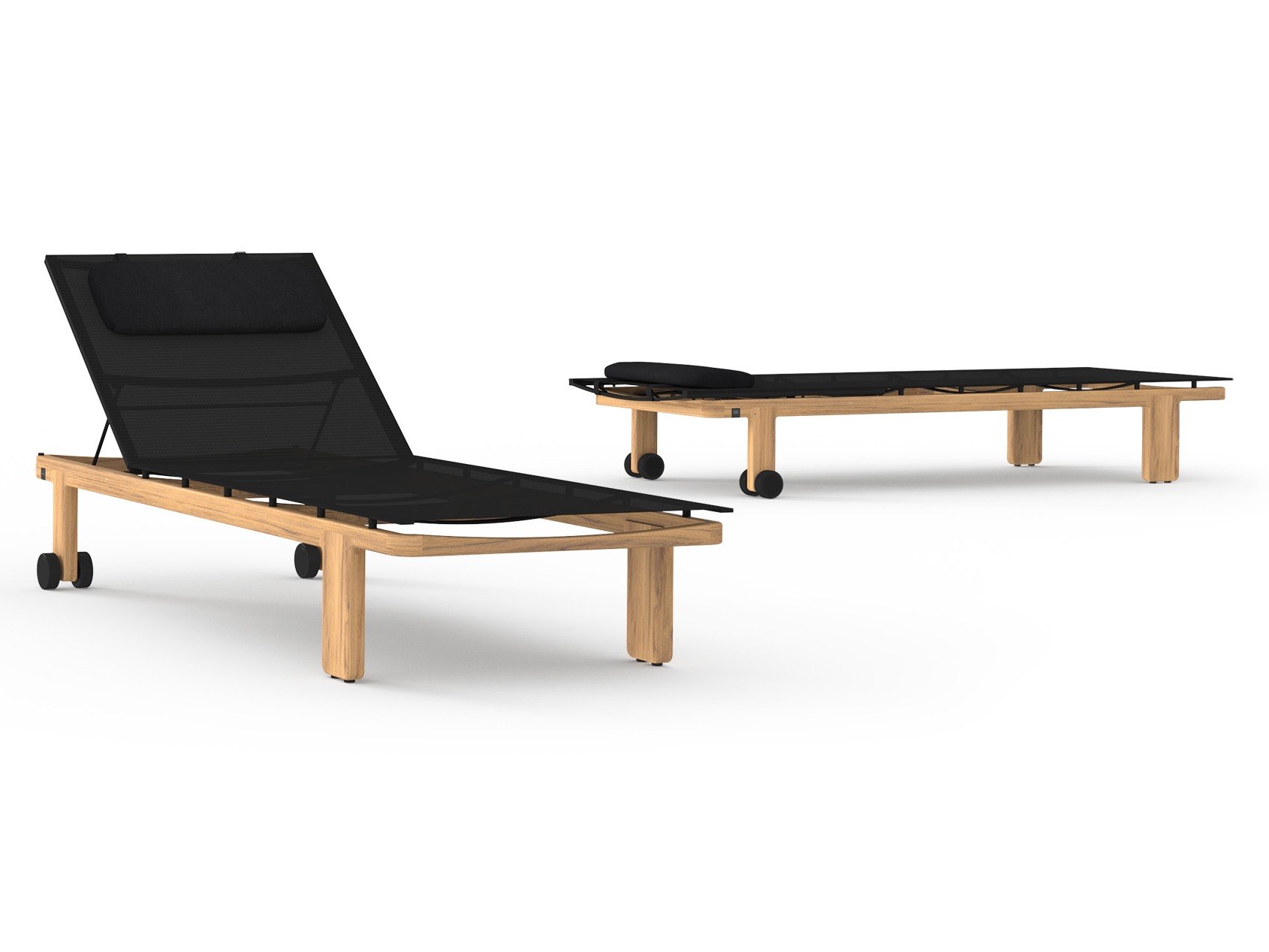 MamaGreen Hacienda Teak Sling Sunbed