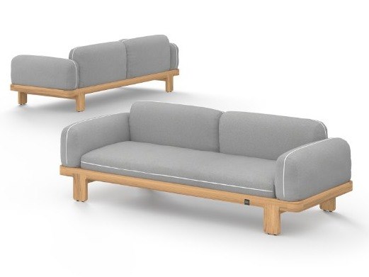 MamaGreen Hacienda Teak Cushion Loveseat (HPL)