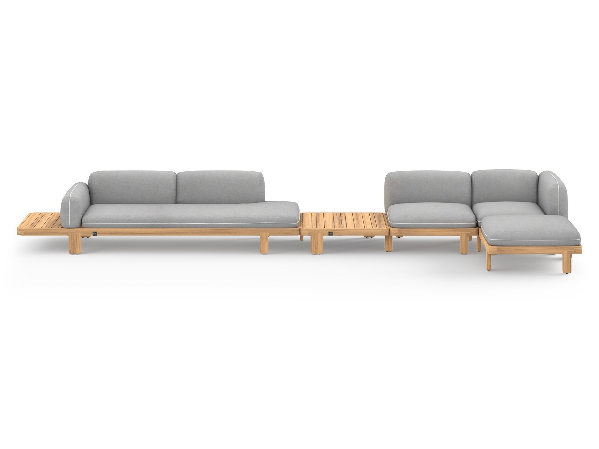 MamaGreen Hacienda Teak Cushion Lounge Set 10