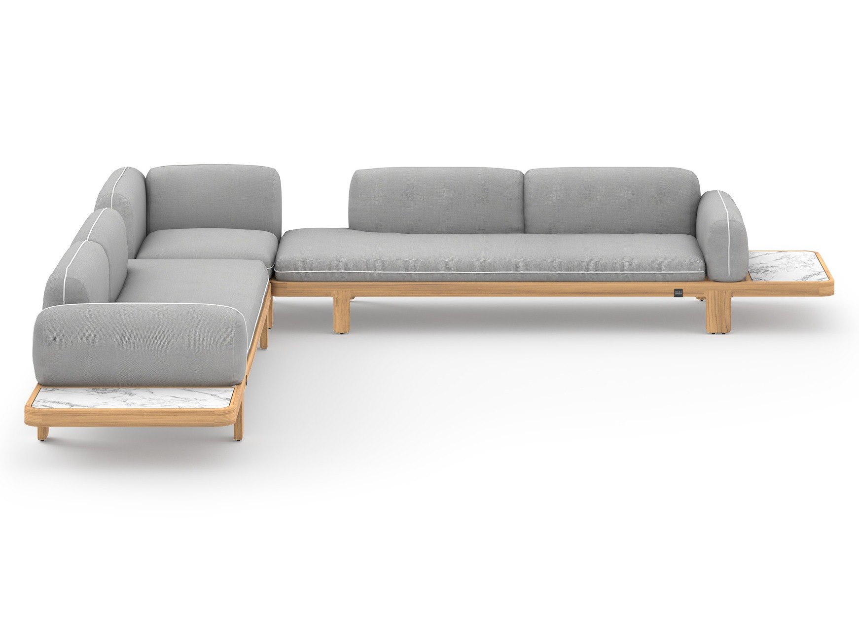 MamaGreen Hacienda Teak Cushion Lounge Set 12A (HPL)