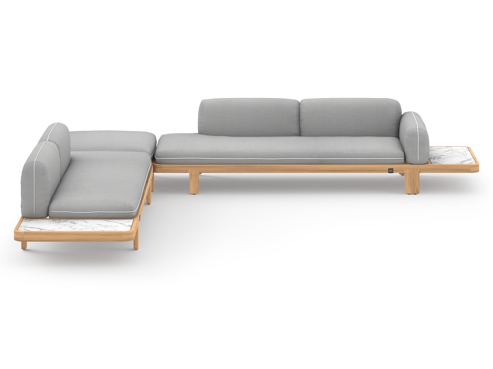 MamaGreen Hacienda Teak Cushion Lounge Set 13B (HPL)