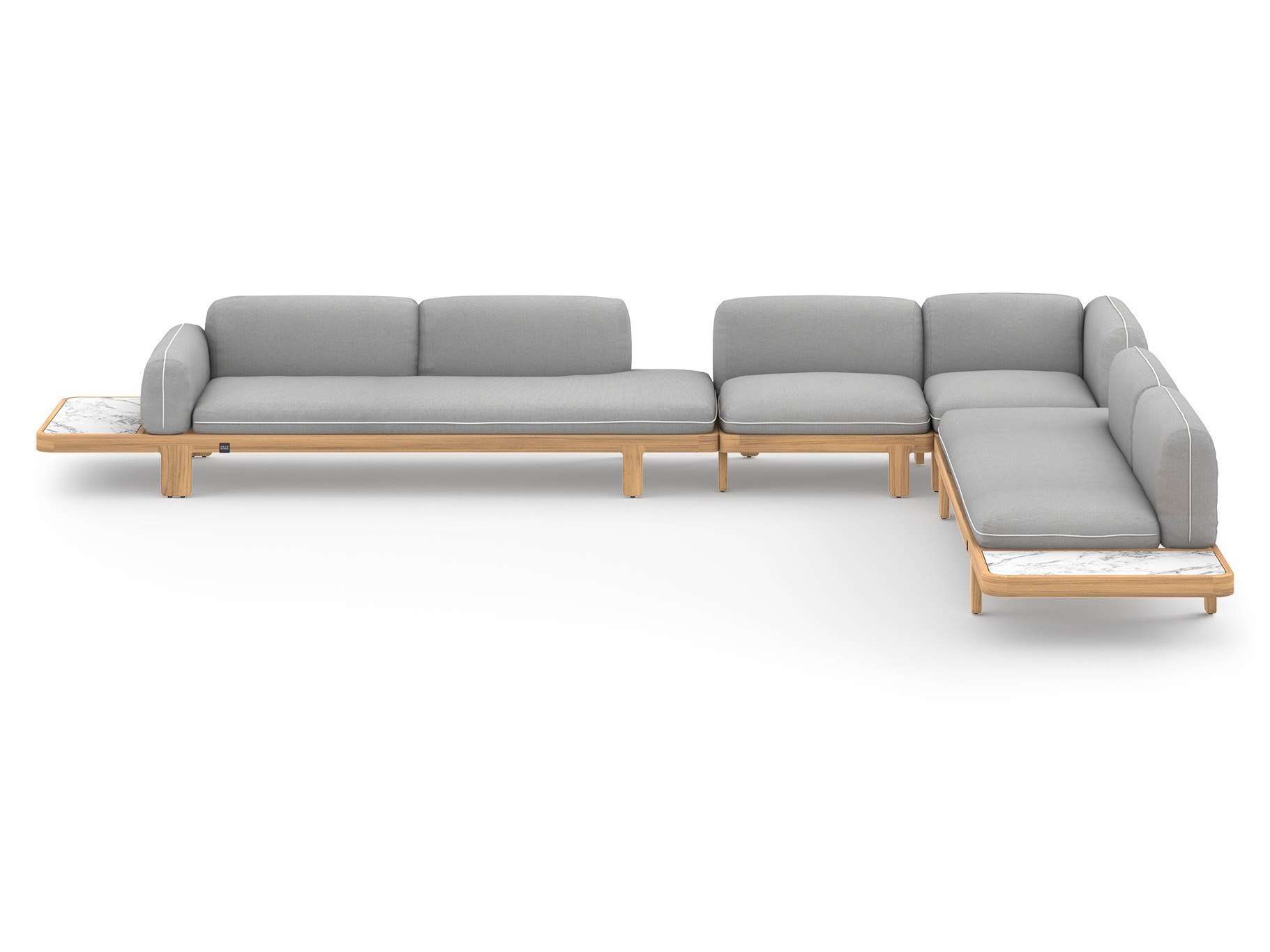 MamaGreen Hacienda Teak Cushion Lounge Set 16 (HPL)