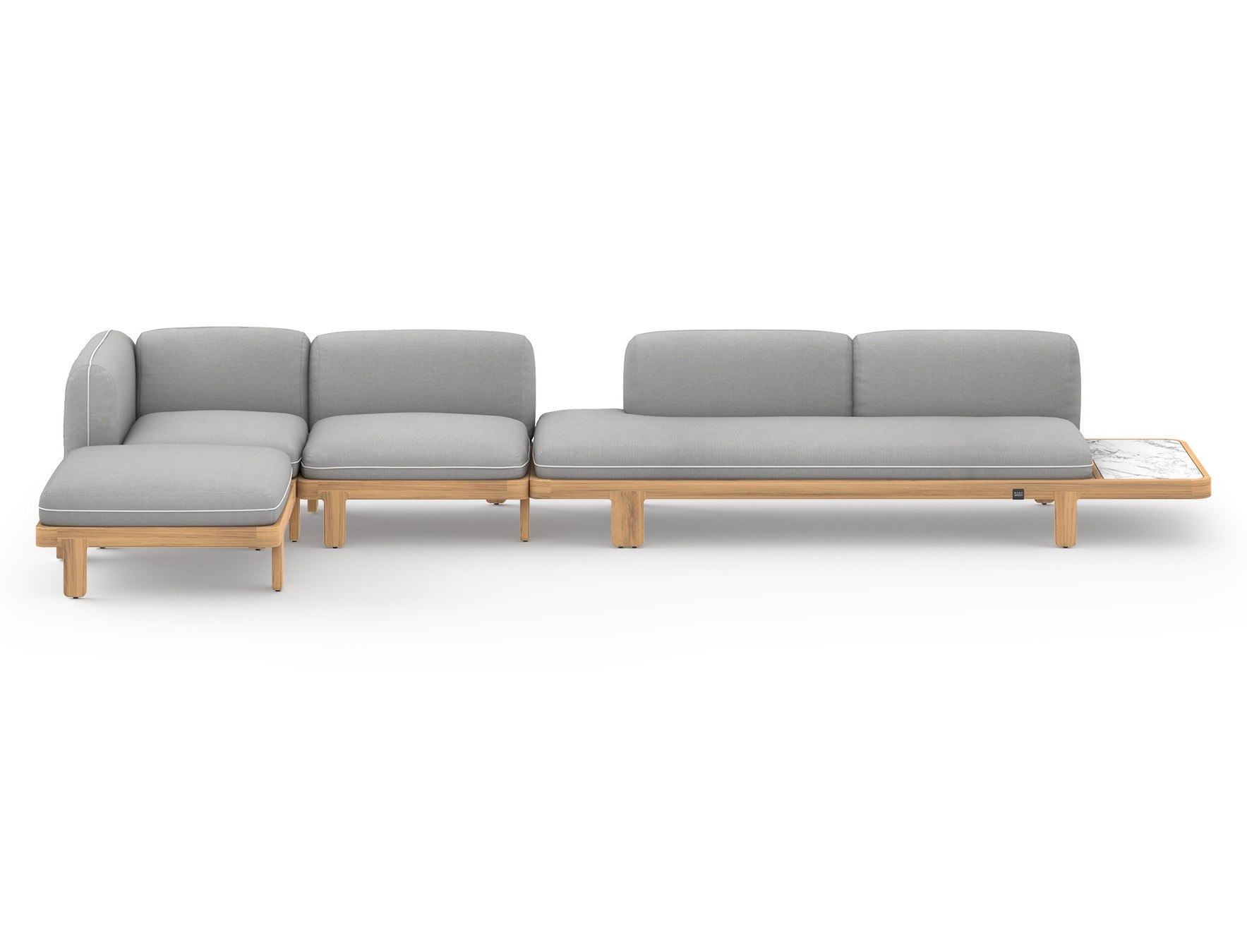 MamaGreen Hacienda Teak Cushion Lounge Set 17 (HPL)