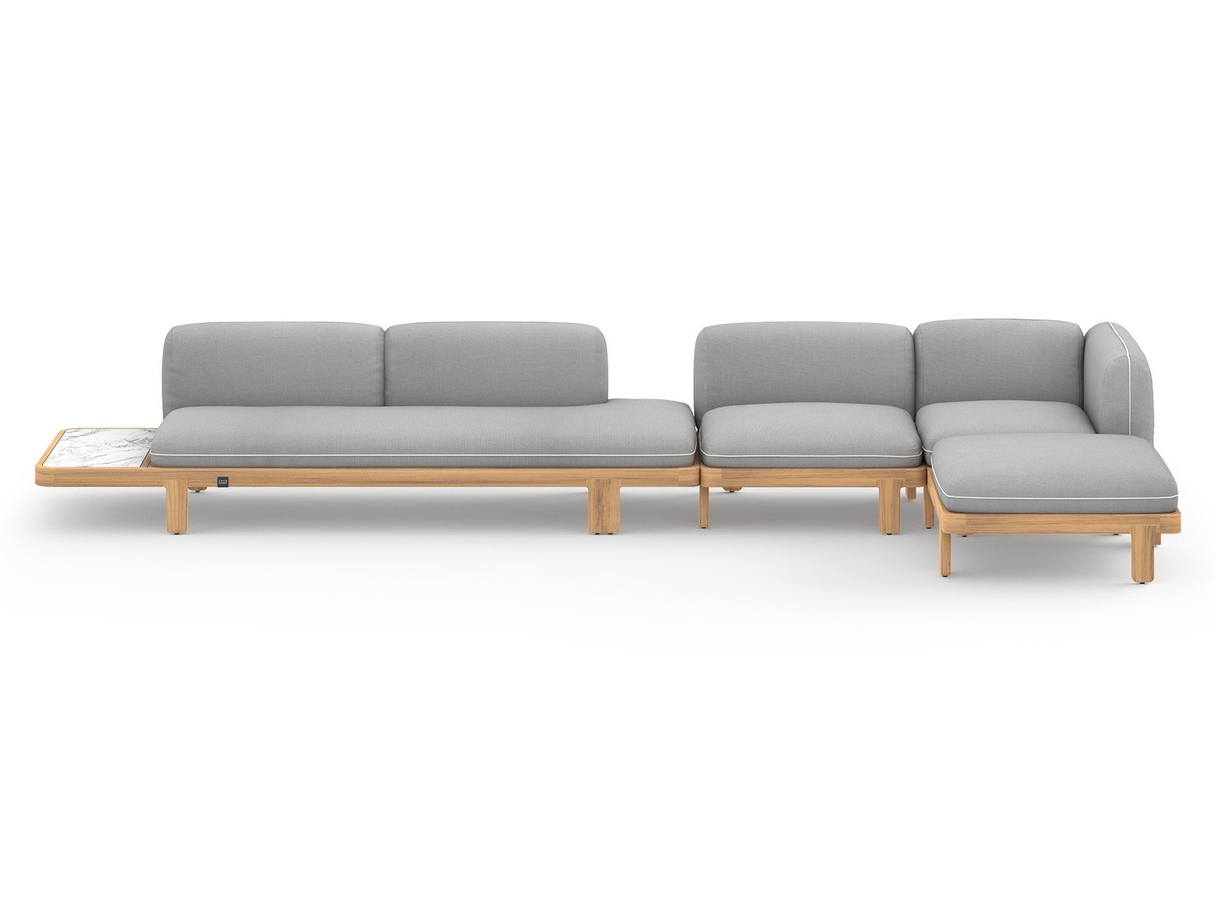 MamaGreen Hacienda Teak Cushion Lounge Set 18 (HPL)