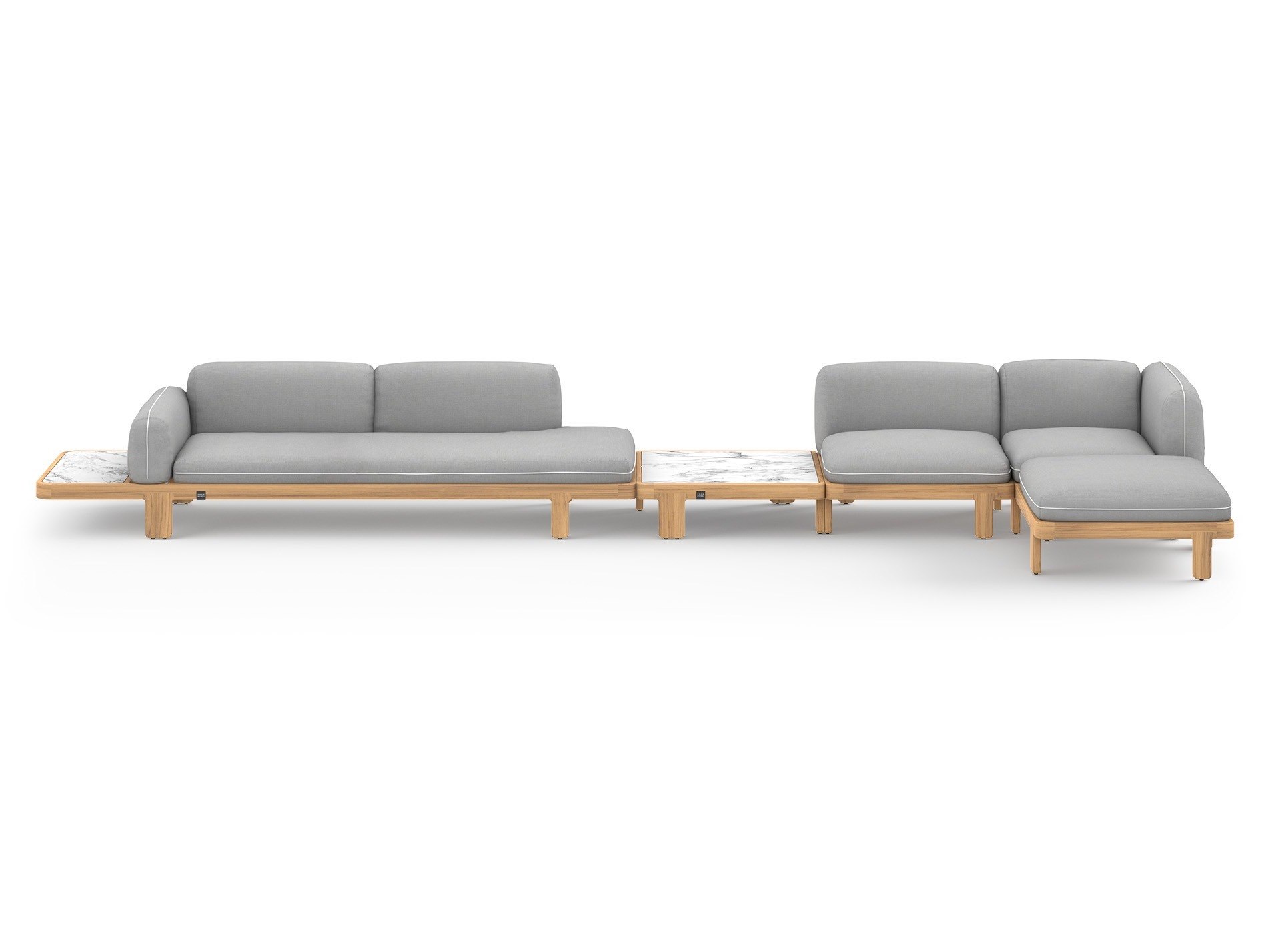 MamaGreen Hacienda Teak Cushion Lounge Set 20 (HPL)