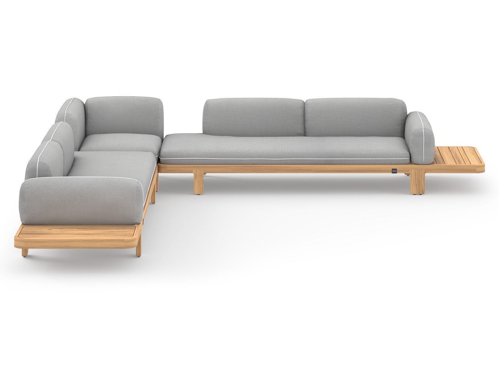 MamaGreen Hacienda Teak Cushion Lounge Set 2A