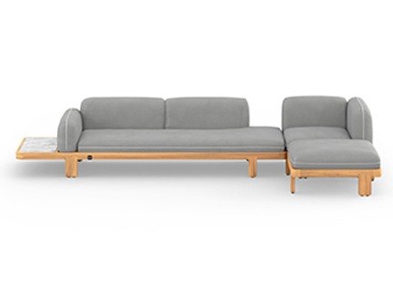 MamaGreen Hacienda Teak Cushion Lounge Set 32 (HPL)
