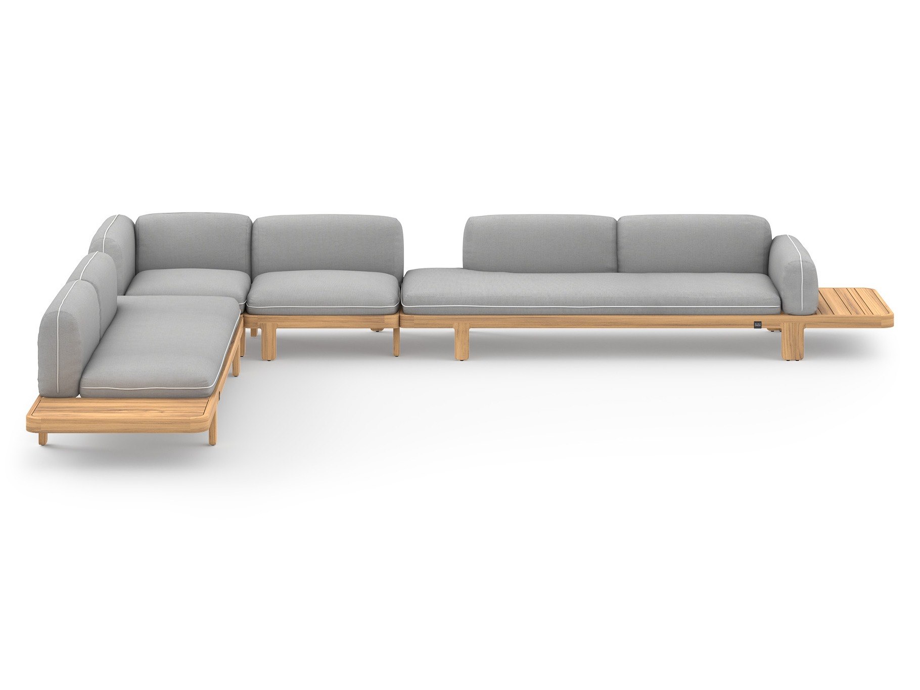 MamaGreen Hacienda Teak Cushion Lounge Set 5
