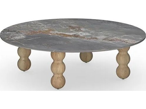 Mamagreen Lorenzo Bobbin 43" Round Low Table