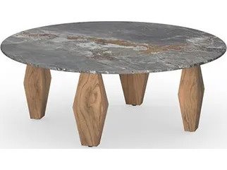 Mamagreen Lorenzo Drop 35" Round Low Table