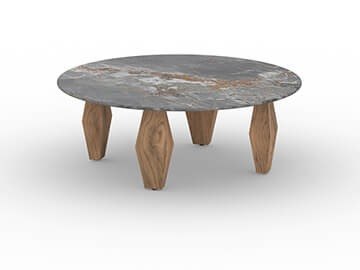 Mamagreen Lorenzo Prism 35" Round Low Table