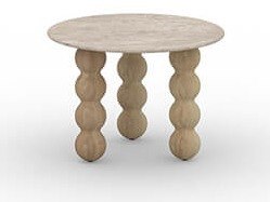Mamagreen Lorenzo Bobbin 24" Round Coffee Table
