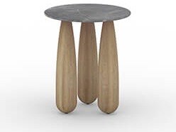 Mamagreen Lorenzo Bobbin 18" Round Side Table