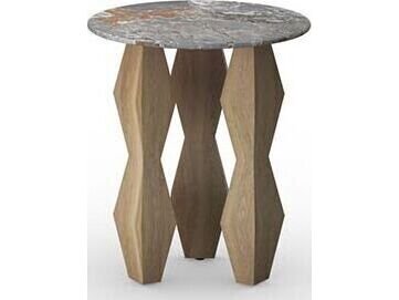 Mamagreen Lorenzo Prism 18" Round Side Table