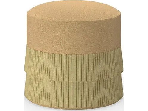 Mamagreen Lorenzo 19.5" Round Fringe Pouf
