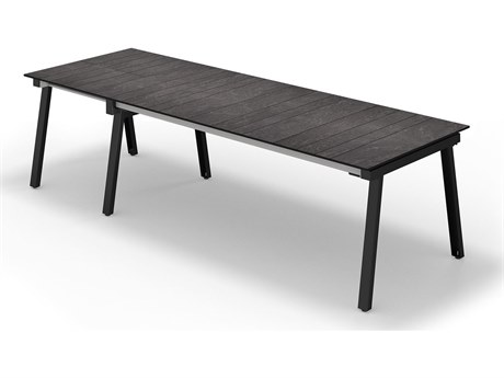 MamaGreen Maxximus Steel Extension 84-135.5''W x 39.5''D Rectangular HPL Top Dining Table