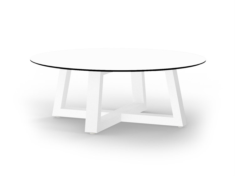 MamaGreen Mono Quick Ship Aluminum Round Outdoor Patio Chat Table