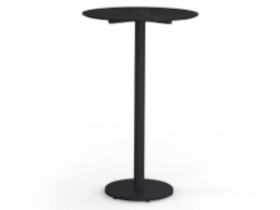 MamaGreen Stizzy Steel Round HPL Top Pedestal Bar Table