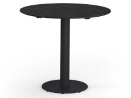 MamaGreen Stizzy Steel Round HPL Top Pedestal Dining Table
