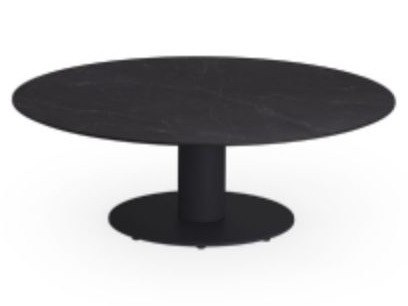 MamaGreen Stizzy Steel Round HPL Top Chat Table