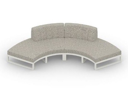 MamaGreen Munia Aluminum Sectional Curved Lounge Set 1