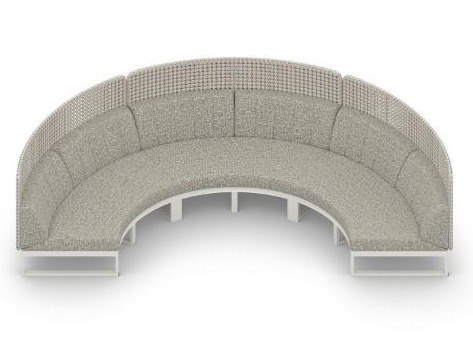 MamaGreen Munia Aluminum High Back Sectional Lounge Set 6