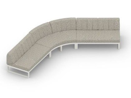 MamaGreen Munia Aluminum 135 Angle Sectional Lounge Set 10