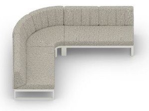 MamaGreen Munia Aluminum 90 Angle Sectional Lounge Set 1