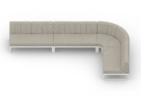 MamaGreen Munia Aluminum Sectional 90 Angle Lounge Set 5