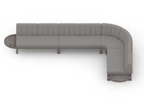 MamaGreen Munia Aluminum Sectional 90 Angle Lounge Set 8