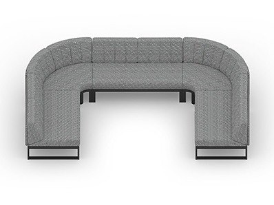 MamaGreen Munia Aluminum U-Shape Lounge Set 1