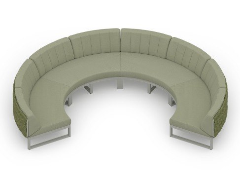 MamaGreen Munia Naya Aluminum Circular Lounge Set 10