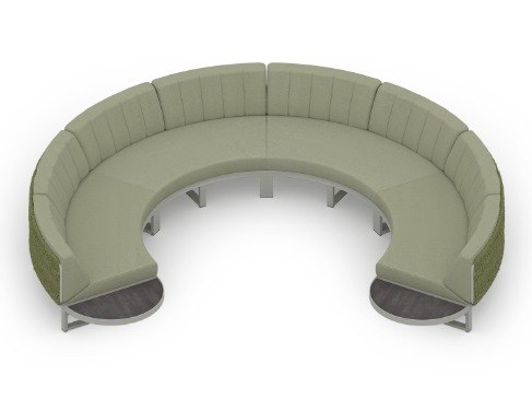 MamaGreen Munia Naya Aluminum Circular Lounge Set 11 (HPL)