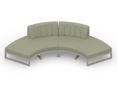 MamaGreen Munia Naya Aluminum Circular Lounge Set 1