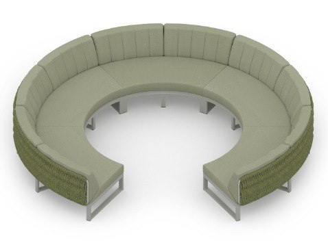 MamaGreen Munia Naya Aluminum Circular Lounge Set 14