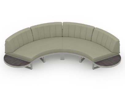 MamaGreen Munia Naya Aluminum Circular Lounge Set 3 (HPL)