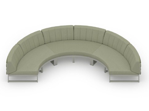 MamaGreen Munia Naya Aluminum Circular Lounge Set 6