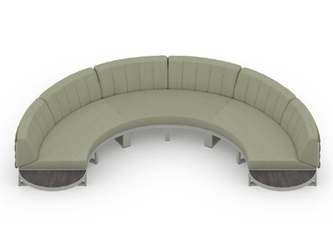 MamaGreen Munia Naya Aluminum Circular Lounge Set 7 (HPL)
