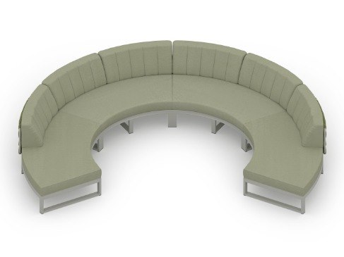 MamaGreen Munia Naya Aluminum Circular Lounge Set 9
