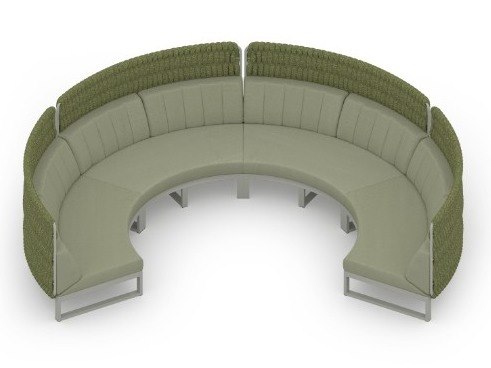 MamaGreen Munia Naya Aluminum Circular High Back Lounge Set 10