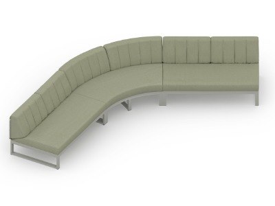 MamaGreen Munia Naya Aluminum 135 Angle Circular Lounge Set 10