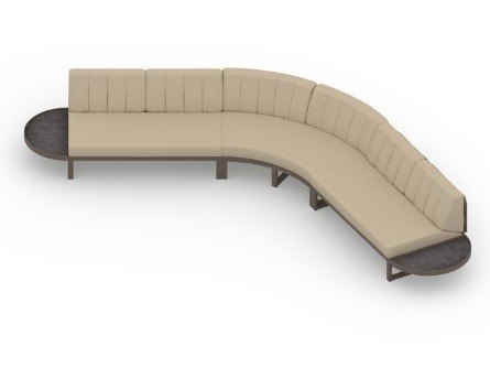 MamaGreen Munia Naya Aluminum 135 Angle Circular Lounge Set 11