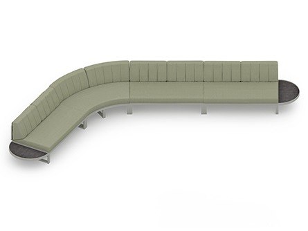 MamaGreen Munia Naya Aluminum 135 Angle Circular Lounge Set 15 (HPL)