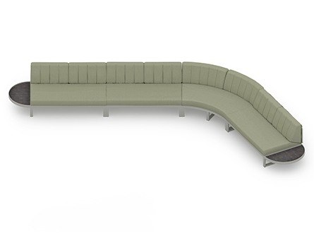 MamaGreen Munia Naya Aluminum 135 Angle Circular Lounge Set 17 (HPL)