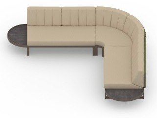 MamaGreen Munia Naya Aluminum 90 Angle Circular Lounge Set 2