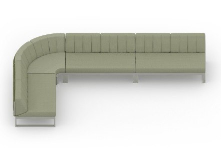 MamaGreen Munia Naya Aluminum 90 Angle Circular Lounge Set 4