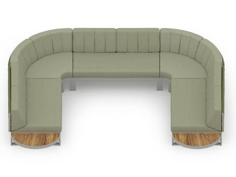MamaGreen Munia Naya Aluminum U-Shape Lounge Set 3 (HPL)