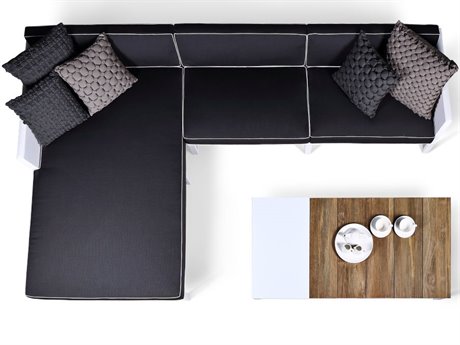MamaGreen Mono Aluminum Cushion Sectional Lounge Set
