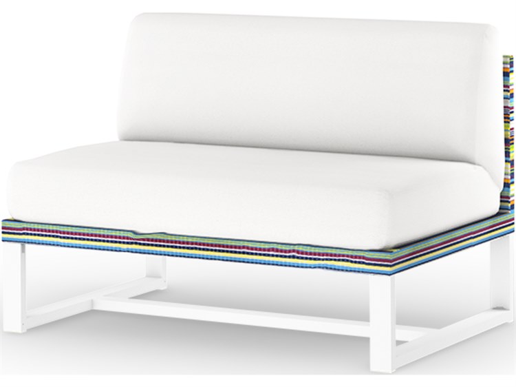 MamaGreen Stripe Aluminum Cushion Modular Lounge Chair
