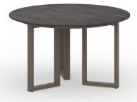 MamaGreen Munia Aluminum Continental Round HPL Top Dining Table